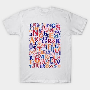 Hand lettering Alphabet v02 T-Shirt